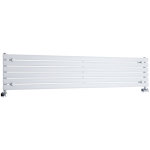 Hudson reed ? radiateur horizontal en acier 35, 4 x 178 cm ? finition blanche ral 9016 ? puissance de ...