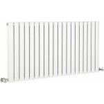 Hudson reed - vitality ? radiateur design horizontal ? blanc ? 63. 5 x 118cm double rang