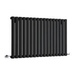 Hudson reed - vitality ? radiateur design horizontal ? noir ? 63. 5 x 100cm