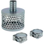 Cr�pine pour tuyau d'aspiration 50 mm + 2 colliers de serrage