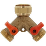 Nez de robinet en laiton 3 / 4' avec double sortie Nez de robinet en laiton 3 / 4' avec double sortie