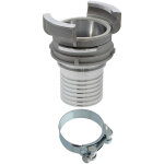 Huggy tuyaux - raccord sym�trique guillemin, dn 80 x 75 mm, avec collier � tourillon