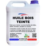 Huile teintee bois - 4x5 l - codeve bois - chne moyen - pour la protection d'un bardage, volet, persienne, ...