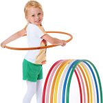 Hula hoop ring hoop 60 cm gymnastique sport enfants couleurs al�atoires 2 pi�ces