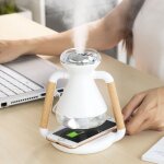 Humidificateur diffuseur daromes et chargeur sans fil 3 en 1 misvolt innovagoods