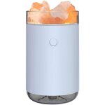 Humidificateur de pierre de sel de cristal lumi�re color�e 260 ml humidificateur de brume portable silencieux ...