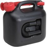 Bidon pour carburant premium 5 l noir 2 tubes verseurs l265xl147xh247 mm