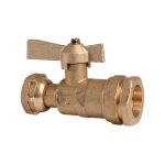 Huot - robinet d'arrt  boisseau sphrique - f 3 / 4' - diamtre 32 mm - avant et aprs compteur d'eau ...