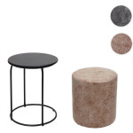 Lot de 2 poufs et table d'appoint hwc - k48 - table basse table tabouret - certifié mvg mdf métal similicuir ... Lot de 2 poufs et table d'appoint hwc - k48 - table basse table tabouret - certifié mvg mdf métal similicuir ...