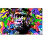 Tableau pop art gorille - 80x50cm - made in france