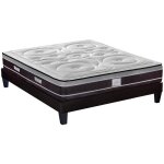 Hypsom - ensemble divin 90x190 cm matelas ressorts ensachs + sommier bois