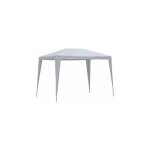 I giardini del re - gazebo en acier peint avec plateau en polyester blanc 2x3x2, 3 m pour jardin exte'rieur ... I giardini del re - gazebo en acier peint avec plateau en polyester blanc 2x3x2, 3 m pour jardin exte'rieur ...