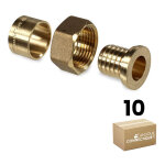 Ibp b�nninger - lot 10 raccords per � glissement �16 - femelle �crou libre 3 / 4' (20 / 27)