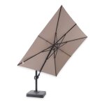 Ici store - parasol déporté carré marbella 3 x 3 m toile acrylique sunbrella taupe chiné Ici store - parasol déporté carré marbella 3 x 3 m toile acrylique sunbrella taupe chiné