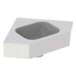 Geberit - icon - lave - mains d'angle 460x330 mm, sans trou, sans trop - plein, blanc 124730000