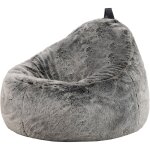 Pouf fauteuil en fausse fourrure cocoon, pouf gant de salon, pouf fauteuil pour adultes avec remplissage, ...