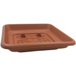 Ics - soucoupe pour jardiniere pot carre' laurus cm32x32x6h carre' en polypropyle'ne