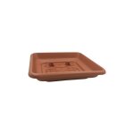 Ics - soucoupe pour jardiniere pot carre' laurus cm41x41x8h carre' en polypropyle'ne