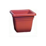 Ics - vase carra laurus 35x35xh33 cm en polypropyla ne sans soucoupe pour plantes et fleurs