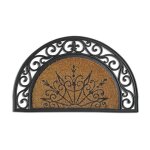 Idmat - tapis coco coral demi lune 45x75cm
