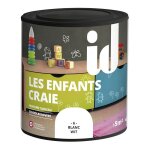 Peinture les enfants craie blanc 500ml id paris