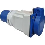 Ide - adaptateur pour prise de camping de type europenne vers prise allemande 2p + t 16a tanche ip44 ...