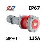 Ide - prise femelle 3p + t 125a �tanche ip67 avec ou sans fil pilote - avec ou sans fil pilote - fiche ...
