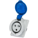 Ide - prise femelle p17 cee 2p + t 32a �tanche ip44 ou ip67 � encastrer sur coffret - �tanche ip67 ou ...