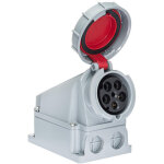 Ide - socle prise murale ttrapolaire 380v - 63a 3p + n + t - tanche ip67