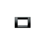 Plaque noire vimar pour bo�tes rectangulaires s�rie idea 16743. 16