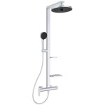Ideal standard - alu + - set de douche avec mitigeur, diamètre 26 cm, 2 jets, argenté bd584si Ideal standard - alu + - set de douche avec mitigeur, diamètre 26 cm, 2 jets, argenté bd584si