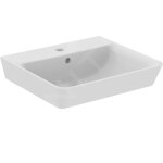 Ideal standard connect air - lavabo cube 50x45x16 cm, avec un trou pour mitigeur, blanc e030101