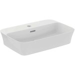 Ideal standard - ipalyss - vasque, 550x380 mm, avec trop - plein, un trou pour robinetterie, blanc e207701 ...