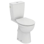 Ideal standard ulysse + wc  poser pmr avec bride et kit de fixation au sol + abattant thermodur et charnires ...