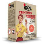Teinture textile machine corail 350gr + fixateur + sel Teinture textile machine corail 350gr + fixateur + sel