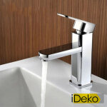 Robinet de lavabo mitigeur chrom� en laiton ? douchette ? a�rateur abs pour �conomie d'eau ? installation ...