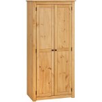 Idimex - armoire cancun avec 2 portes, en pin massif finition teint�e / cir�e