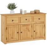 Idimex - buffet salle � manger cancun l 135 cm en bois - finition laqu�e