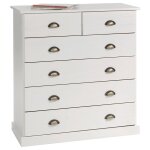 Idimex - commode chambre paris l 91 cm en bois massif - blanc Idimex - commode chambre paris l 91 cm en bois massif - blanc
