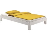 Idimex - lit futon thomas, en pin massif, 100 x 200 cm, lasur blanc