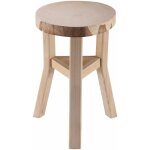 Idimex - tabouret dcoratif zahora en bois, rond