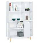 Bibliothèque 2 portes emmie scandinave blanc Bibliothèque 2 portes emmie scandinave blanc