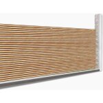 Idmarket - brise vue occultant 1, 5 x 10 m effet claustra en bois 160 gr / m�
