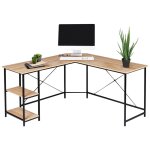 Idmarket - bureau d'angle en forme de l detroit design industriel