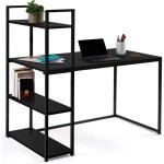 Idmarket - bureau bibliothèque delson noir design industriel Idmarket - bureau bibliothèque delson noir design industriel