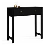 Console asiatique 1 tiroir yang bois noir