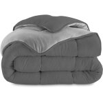 Idmarket - couette 220x240 cm zoe polaire biface gris clair et gris 400 gr Idmarket - couette 220x240 cm zoe polaire biface gris clair et gris 400 gr