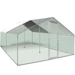 Idmarket - enclos poulailler 16 m parc grillag 4x4 m acier galvanis