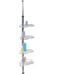Etagre d'angle de douche tlescopique en acier inoxydable