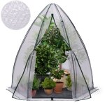 Idmarket - serre d'hivernage dôme bâche bulle 160 x 160 x 180 cm maxi chaleur balcon et terrasse Idmarket - serre d'hivernage dôme bâche bulle 160 x 160 x 180 cm maxi chaleur balcon et terrasse